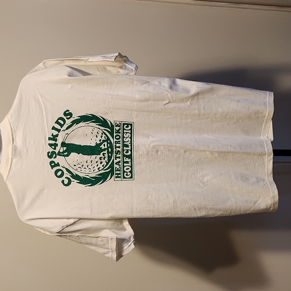 Cops4kids golf art white L tshirt - Picture 1 of 2